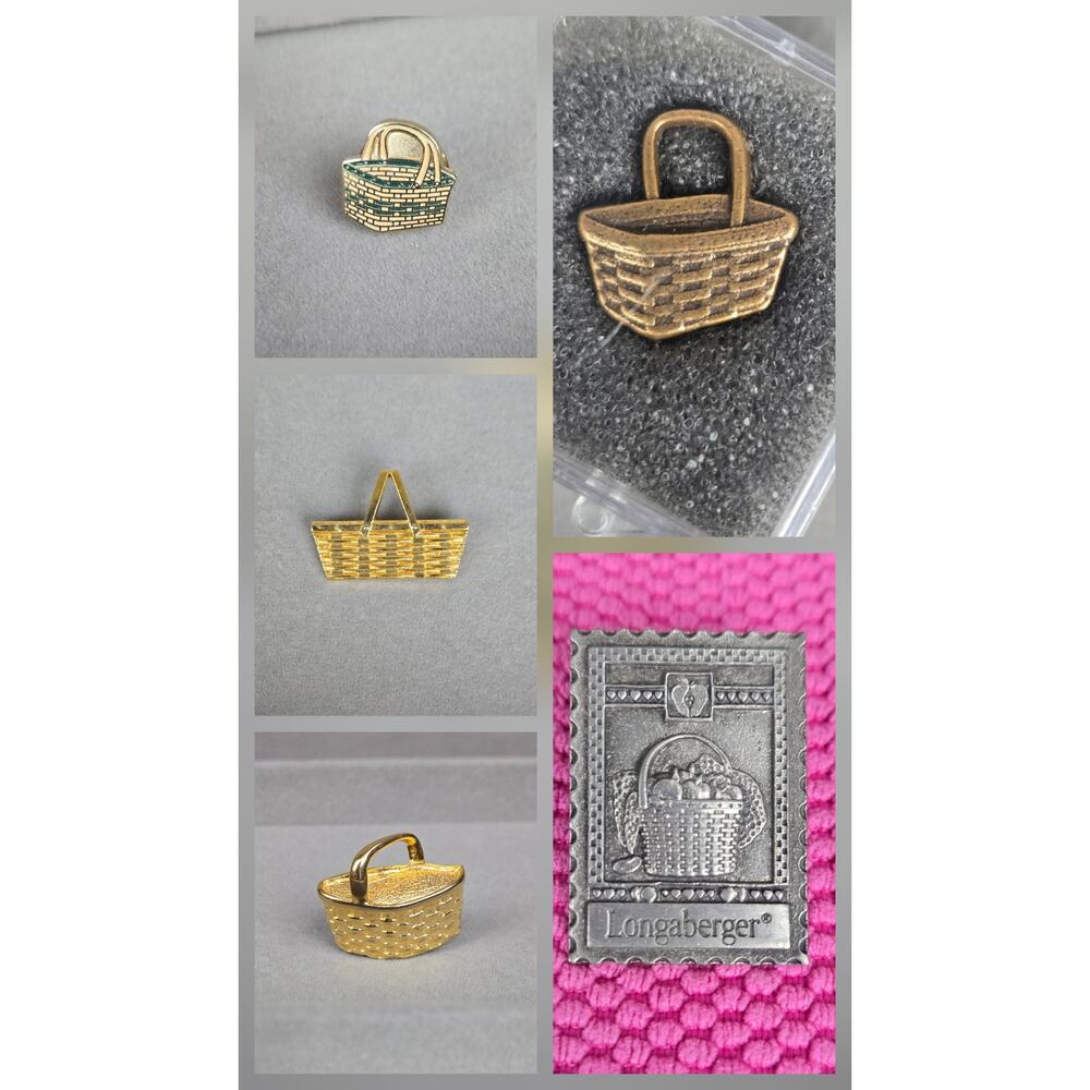 Longaberger Basket 5 Pin Bundle